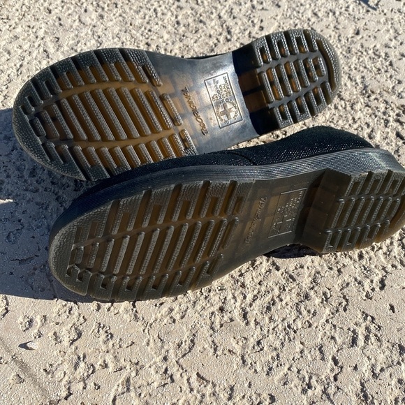 Dr. Martens glitter oxfords suede lace up loafers size 6 grunge whimsigoth fairy - Picture 6 of 9